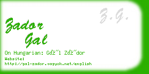 zador gal business card